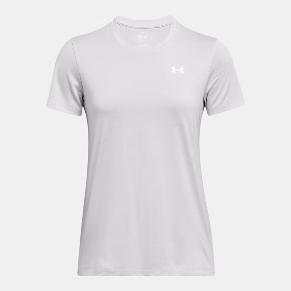 Under Armour Womens Grey Twist Short Sleeve T-Shirt #1