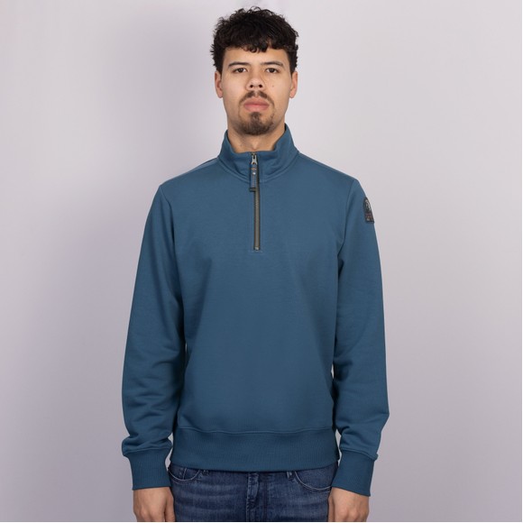 Parajumpers Mens Blue Broad Peak Half Zip Sweatshirt #3
