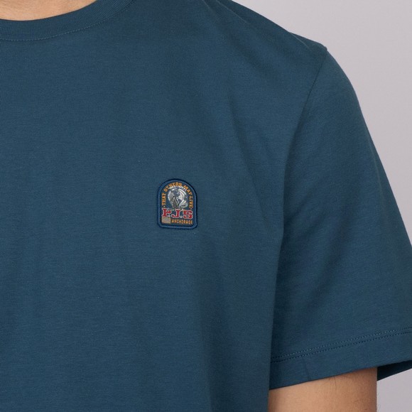 Parajumpers Mens Blue Patch T Shirt #3