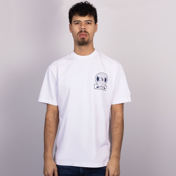 Sandbanks Mens White Paddle Club T-Shirt #3