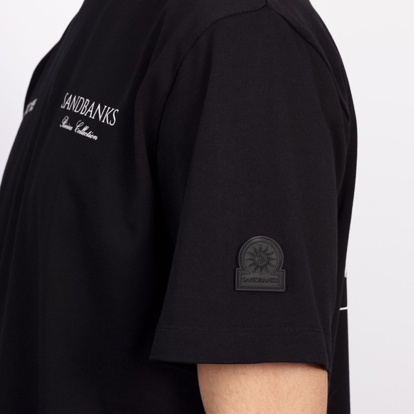 Sandbanks Mens Black Riviera Collection T-Shirt #4