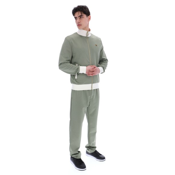 Fila Mens Green Mathers Herringbone Track Jacket main image