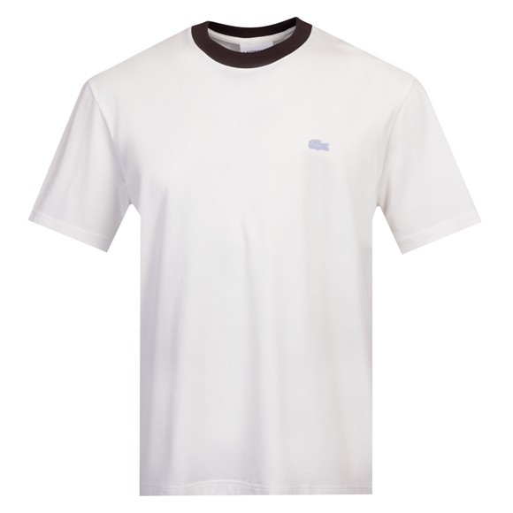 Lacoste Mens Off-White TH2323 T-Shirt #1