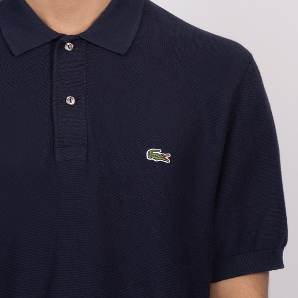 Lacoste Mens Blue Knitted Polo Shirt #3