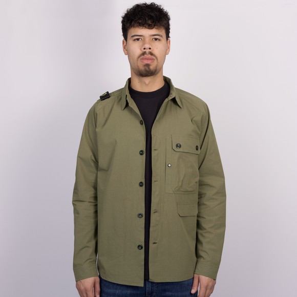 Ma.Strum Mens Green Terpene Utility Overshirt #3