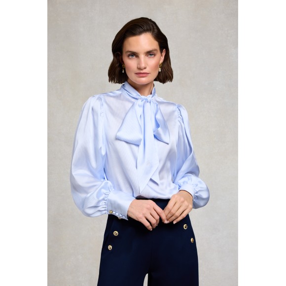 Holland Cooper Womens Blue Ariella Blouse #3