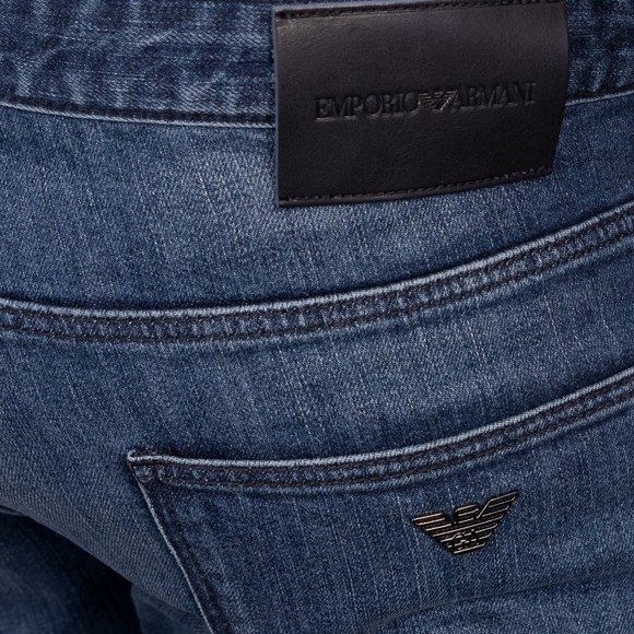 Emporio Armani Mens Blue J06 Slim Jean #4