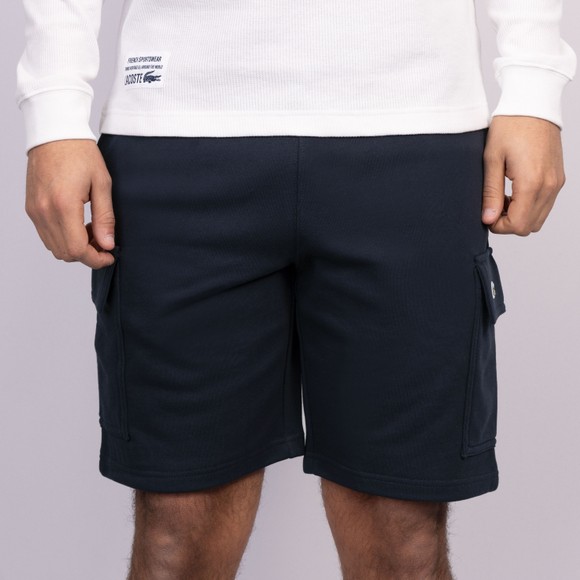 Lacoste Mens Blue GH9743 Fleece Cargo Shorts #3