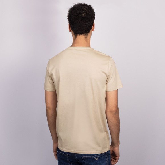 Sandbanks Mens Beige Badge Logo T Shirt #4