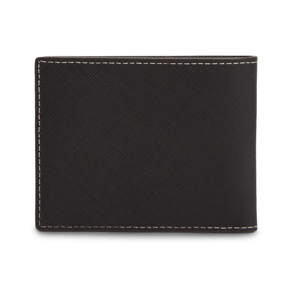 Tommy Hilfiger Mens Black Saffiano Mini CC Wallet