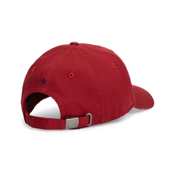 Tommy Hilfiger Mens Red Soft 6 Panel Cap