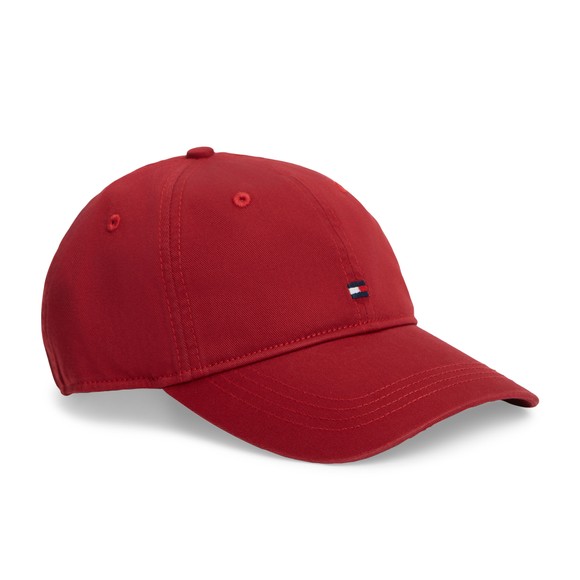 Tommy Hilfiger Mens Red Soft 6 Panel Cap