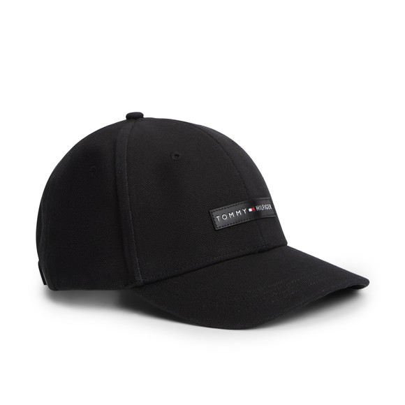 Tommy Hilfiger Mens Black Foundation Canvas Cap