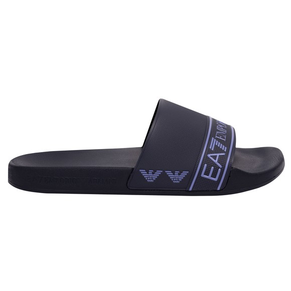 EA7 Emporio Armani Mens Blue Tape Logo Slider