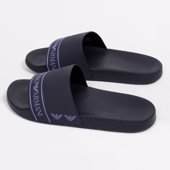 EA7 Emporio Armani Mens Blue Tape Logo Slider main image