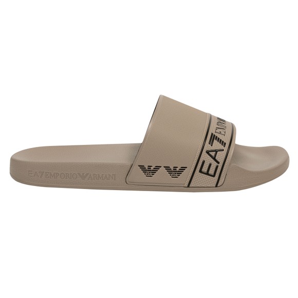EA7 Emporio Armani Mens Grey Tape Logo Slider