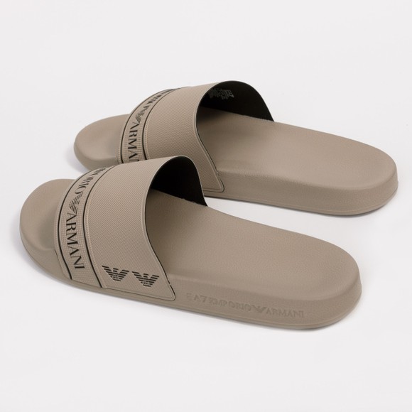 EA7 Emporio Armani Mens Grey Tape Logo Slider main image