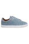 Oliver Sweeney Mens Blue Almada Leather Cupsole Trainer