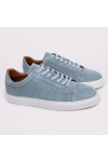 Oliver Sweeney Mens Blue Almada Leather Cupsole Trainer