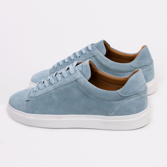 Oliver Sweeney Mens Blue Almada Leather Cupsole Trainer main image