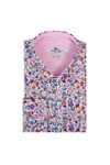 Claudio Lugli Mens White Flower Garden Shirt