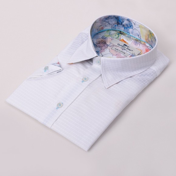 Claudio Lugli Mens White Short Sleeve Shirt