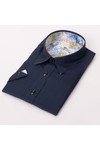 Claudio Lugli Mens Blue Short Sleeve Shirt