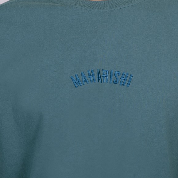 Maharishi Mens Blue Organic Cotton Jersey T Shirt #3
