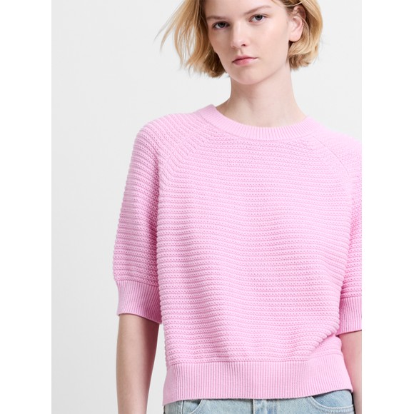 French Connection Womens Pink Lily Mozart S/S High Neck Jumper  #4