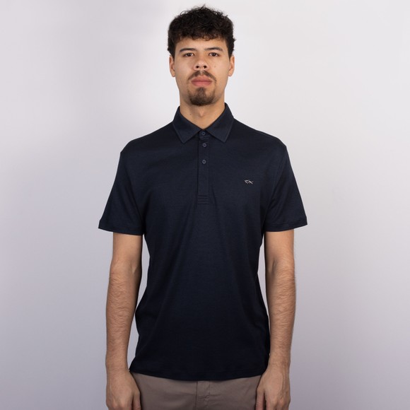 Paul & Shark Mens Blue Metal Badge Ultra Soft Polo Shirt #3