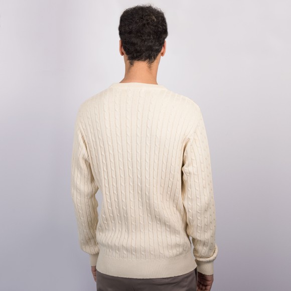 Pittari Mens Beige Mini Cable Jumper main image