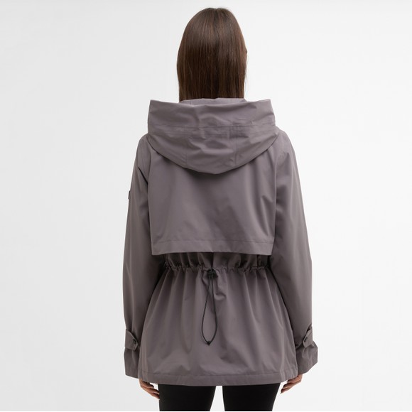 Barbour International Womens Purple Short Kyra Waterproof Jacket #3