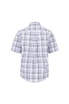 Fynch Hatton Mens Purple Slub Check Short Sleeve Shirt