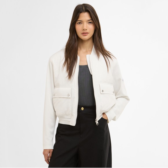 Barbour International Womens White Emerson Quilted Sweat #4