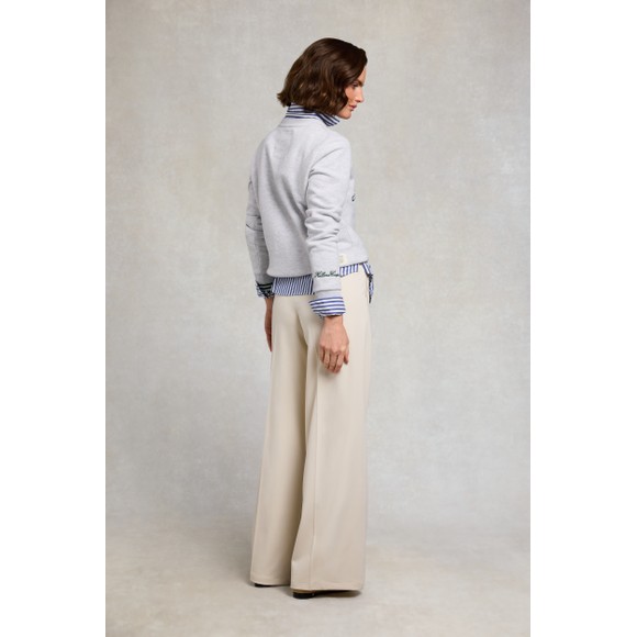 Holland Cooper Womens Grey Collegiate Crewneck Sweatshirt #4