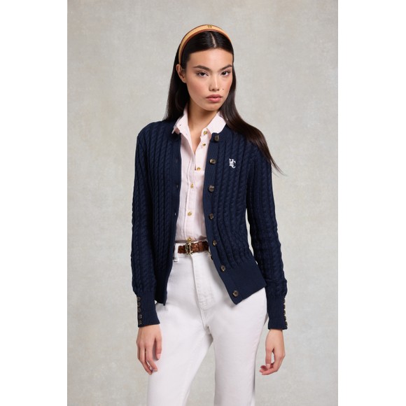 Holland Cooper Womens Blue Cotswold Cardigan #3