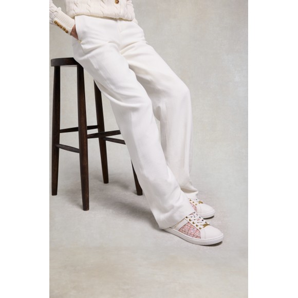 Holland Cooper Womens Pink Knightsbridge Court Trainer #4