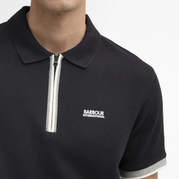 Barbour International Mens Black Swinford Polo #3