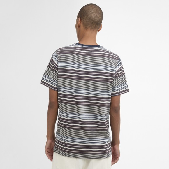 Barbour Lifestyle Mens Blue Steelrig Stripe T Shirt #4