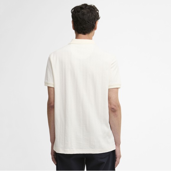 Barbour Lifestyle Mens White Harwell Polo #4