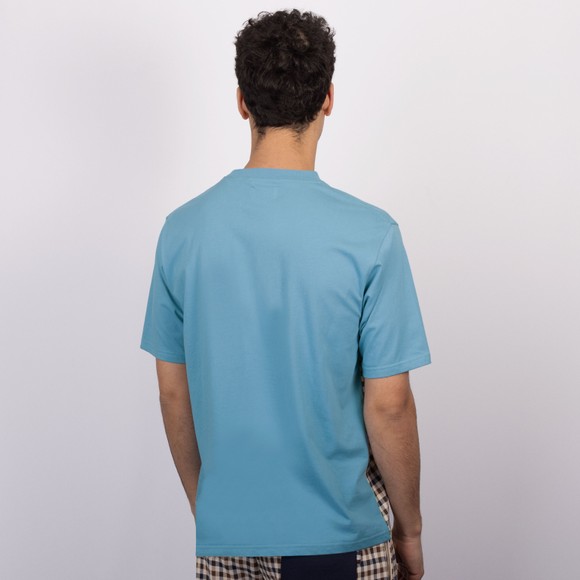 Aquascutum Mens Multicoloured Active Club Check Panel T-Shirt #4
