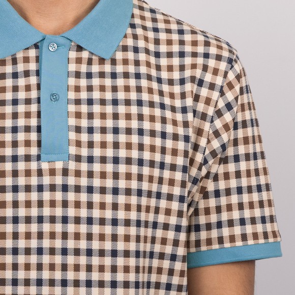 Aquascutum Mens Multicoloured Active Club Check Polo #3