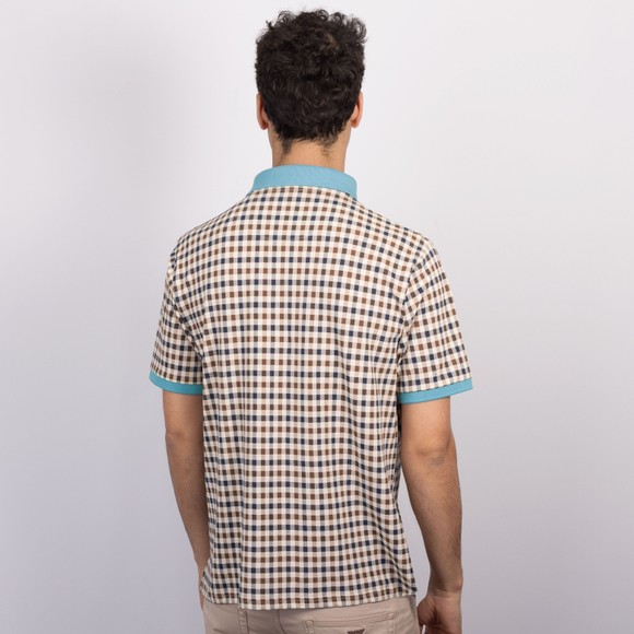 Aquascutum Mens Multicoloured Active Club Check Polo #4