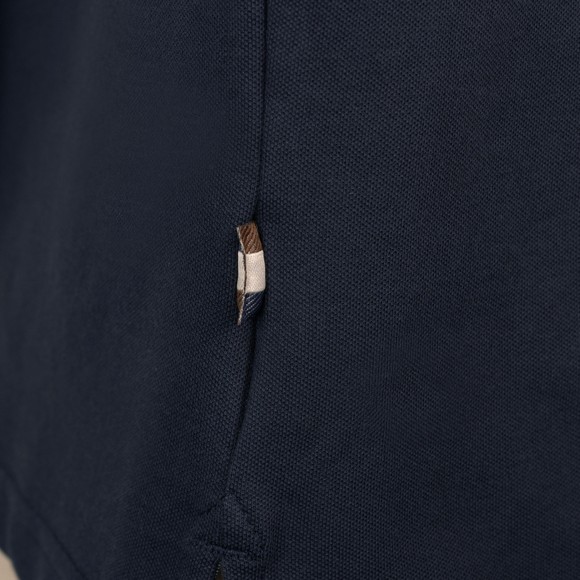Aquascutum Mens Blue Active Club Check Collar Polo #3