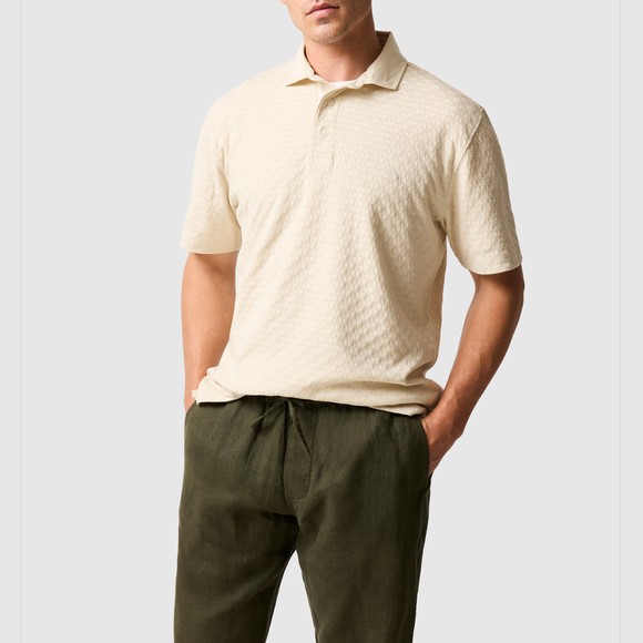 Rodd & Gunn Mens Beige Huntsbury Polo Shirt