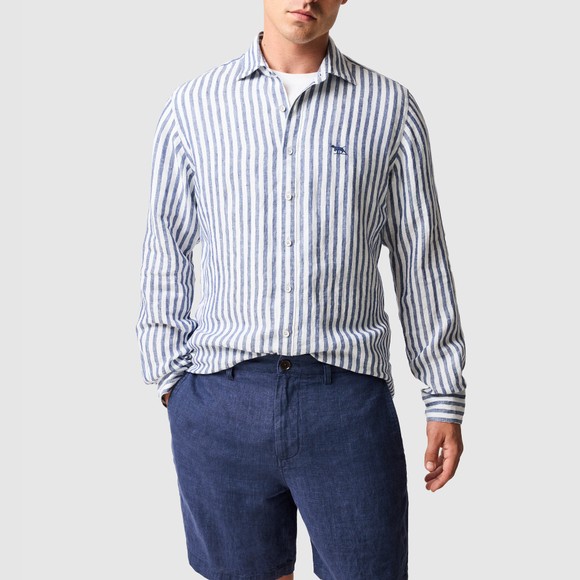 Rodd & Gunn Mens Blue Seadown LS Striped Shirt