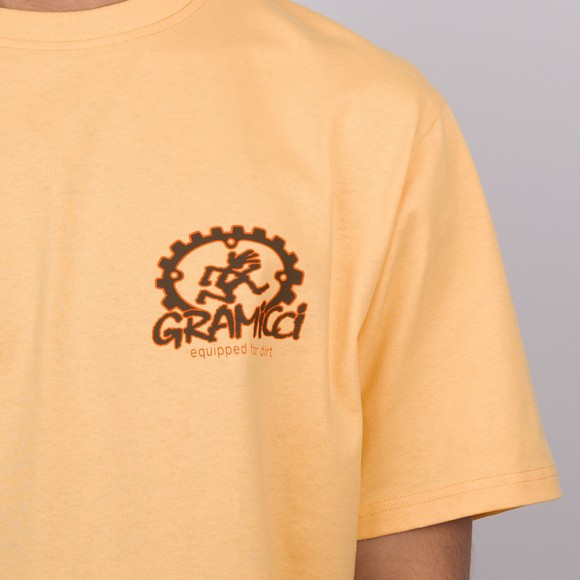 Gramicci Mens Yellow Equipped For Dirt T-Shirt #4