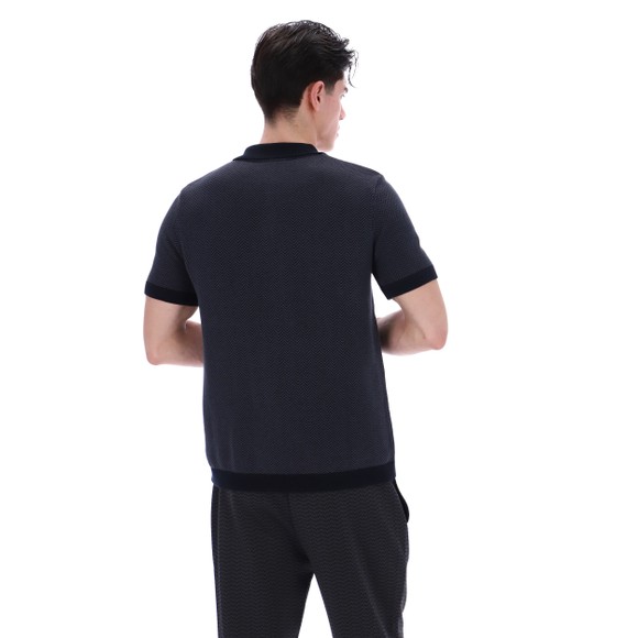 Fila Mens Black Marty 1/2 Zip Polo main image