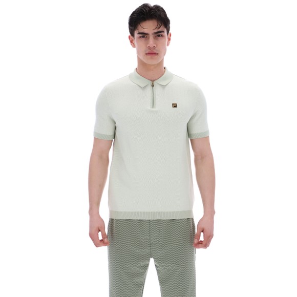 Fila Mens Green Marty 1/2 Zip Polo main image