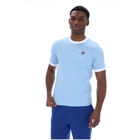 Fila Mens Blue Marconi Crew T-Shirt